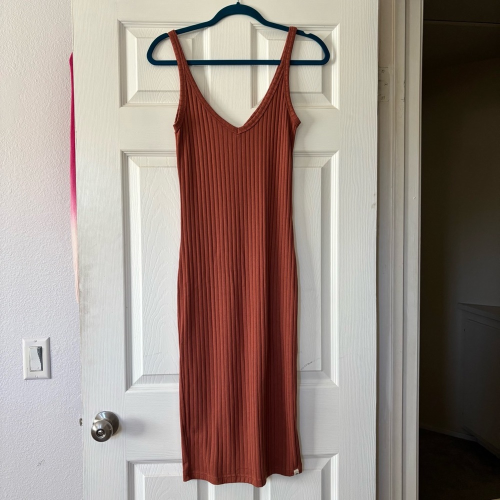 Ripcurl Burnt Orange/ Rust Sleeveless Midi/Maxi Dress